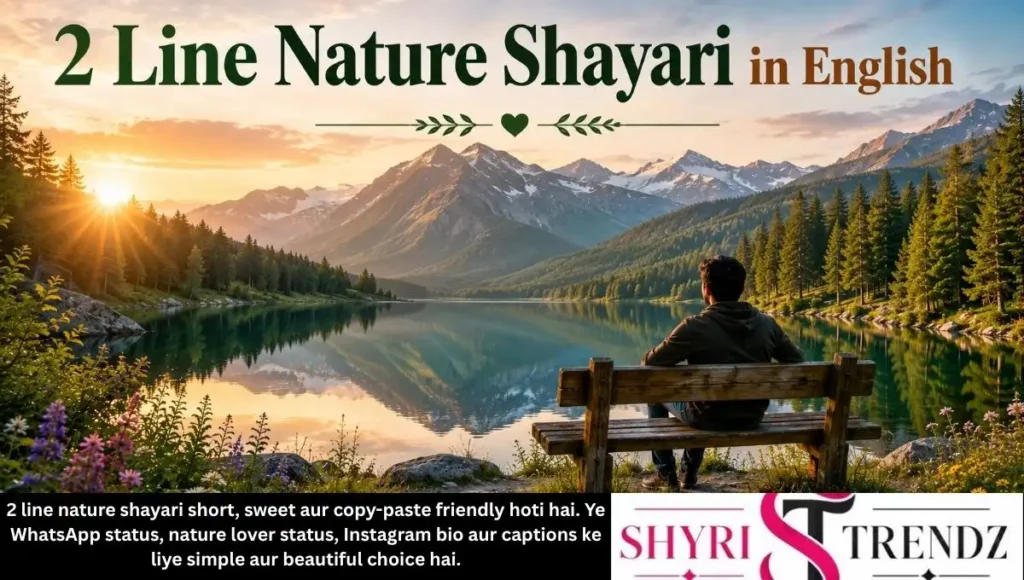 2 Line Nature Shayari in English