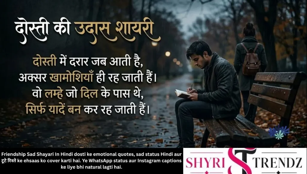 Friendship Sad Shayari In Hindi