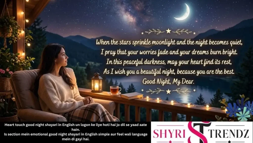 Heart Touch Good Night Shayari in English