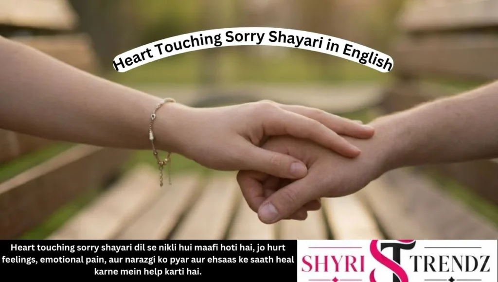 Heart Touching Sorry Shayari in English