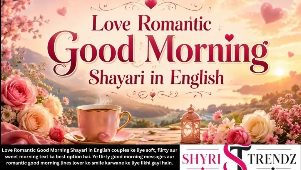 Love Romantic Good Morning Shayari in English