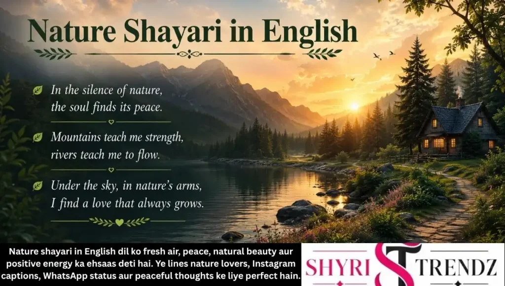 Nature Shayari in English