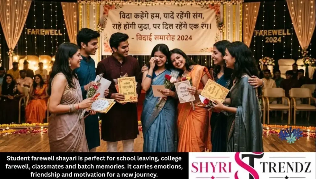student farewell shayari in hindi