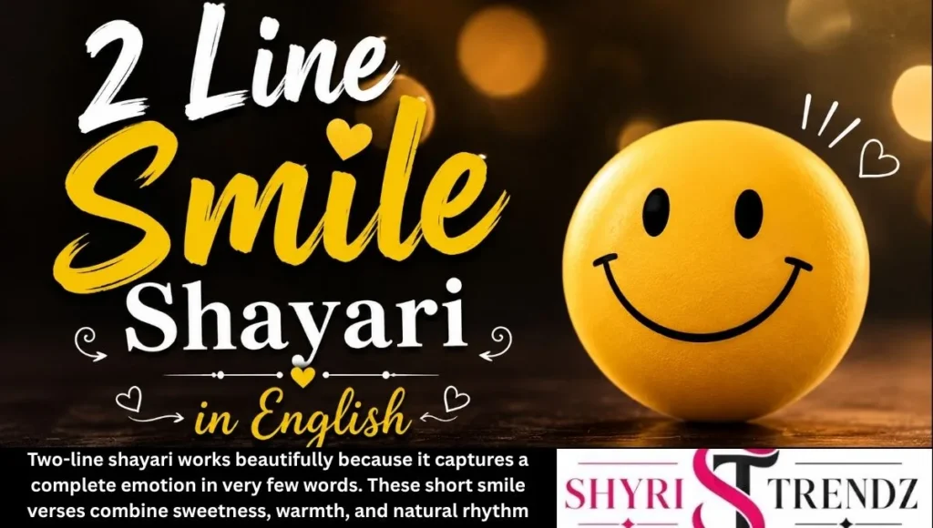 2 Line Smile Shayari in English