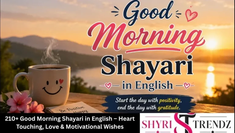 210+ Good Morning Shayari in English – Heart Touching, Love & Motivational Wishes