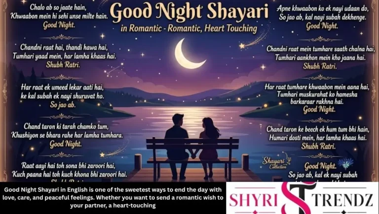 270+ Good Night Shayari in English: Romantic, Heart Touching (2026)