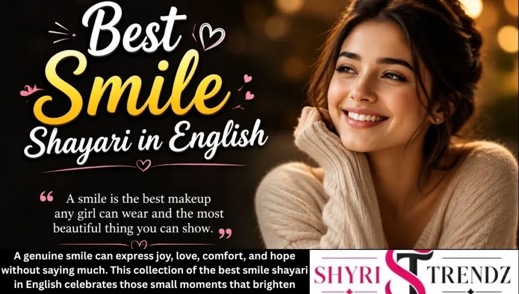 Best Smile Shayari in English