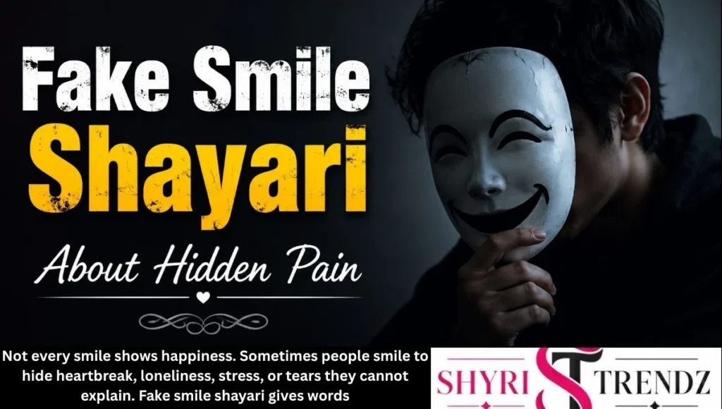Fake Smile Shayari About Hidden Pain