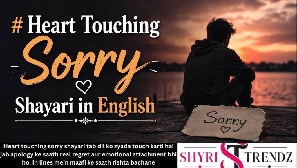 Heart Touching Sorry Shayari in English