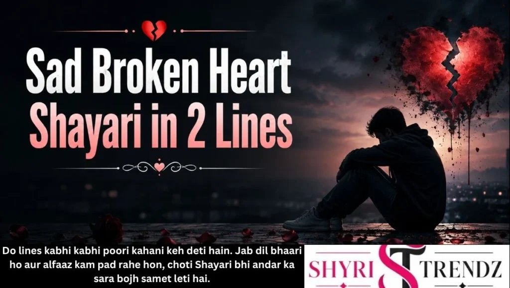 Sad Broken Heart Shayari in 2 Lines