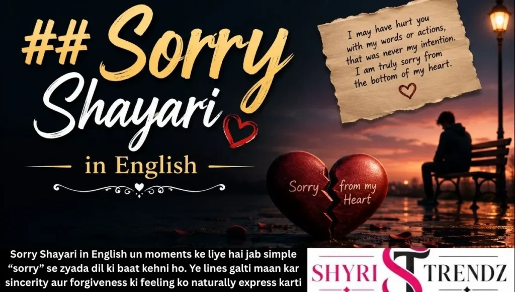 Sorry Shayari in English