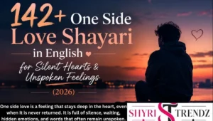 142+ One Side Love Shayari in English for Silent Hearts & Unspoken Feelings (2026)