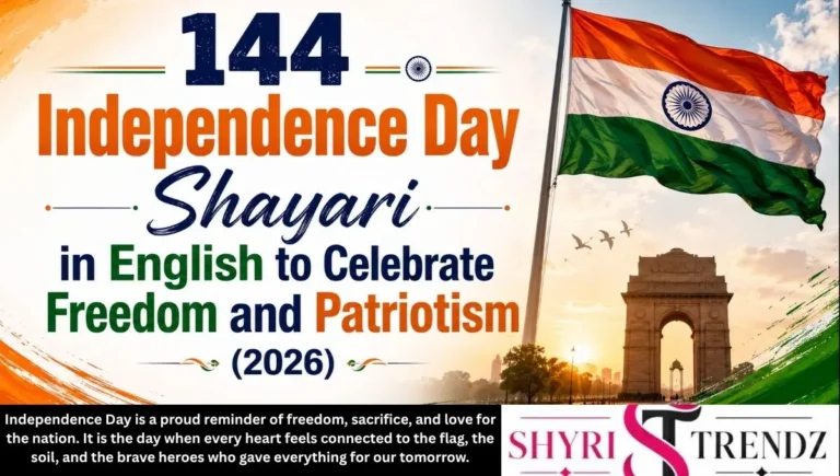 144 Independence Day Shayari in English to Celebrate Freedom and Patriotism (2026)