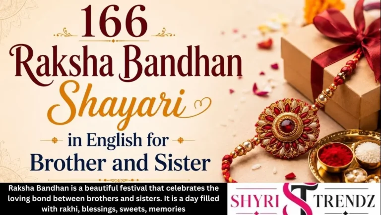 166+ Raksha Bandhan Shayari in English for Brother and Sister