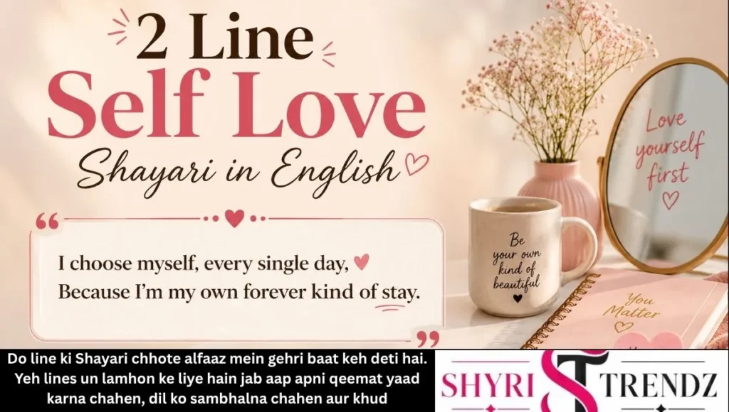 2 Line Self Love Shayari in English