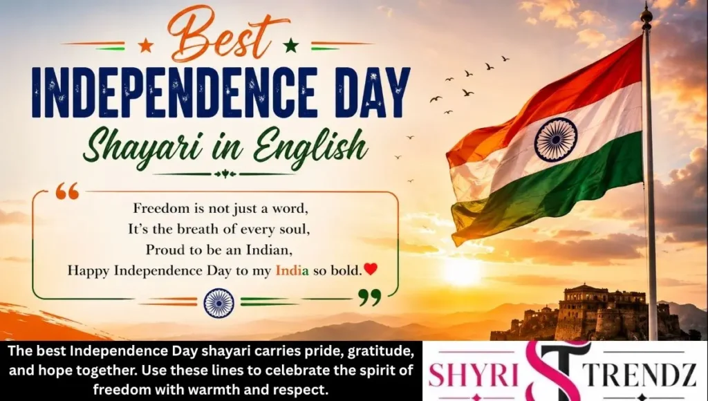 Best Independence Day Shayari in English