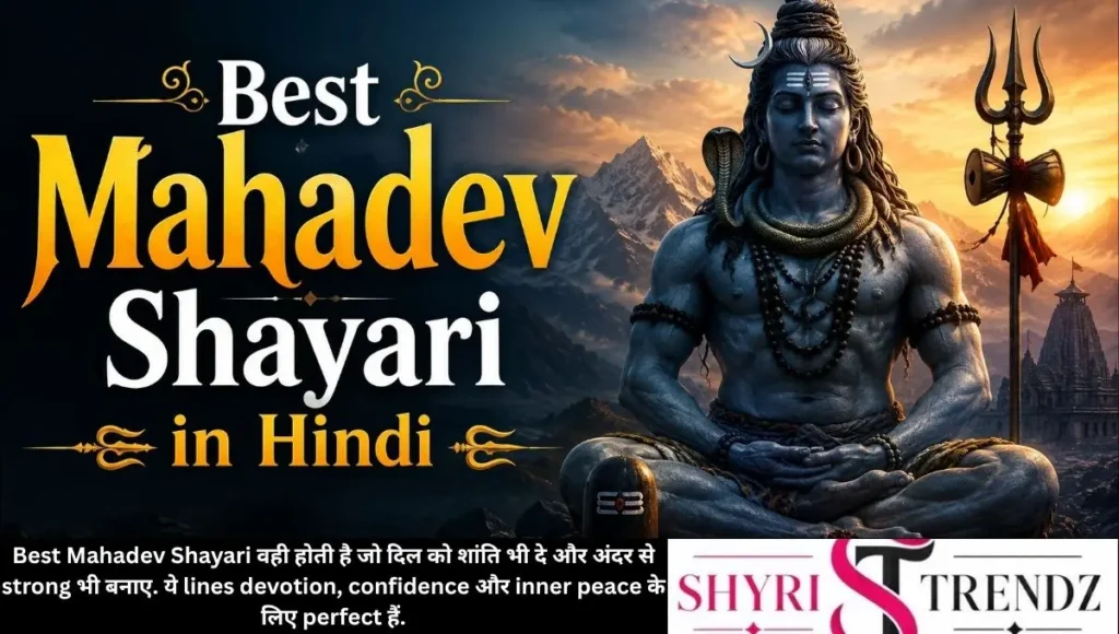 Best Mahadev Shayari in Hindi