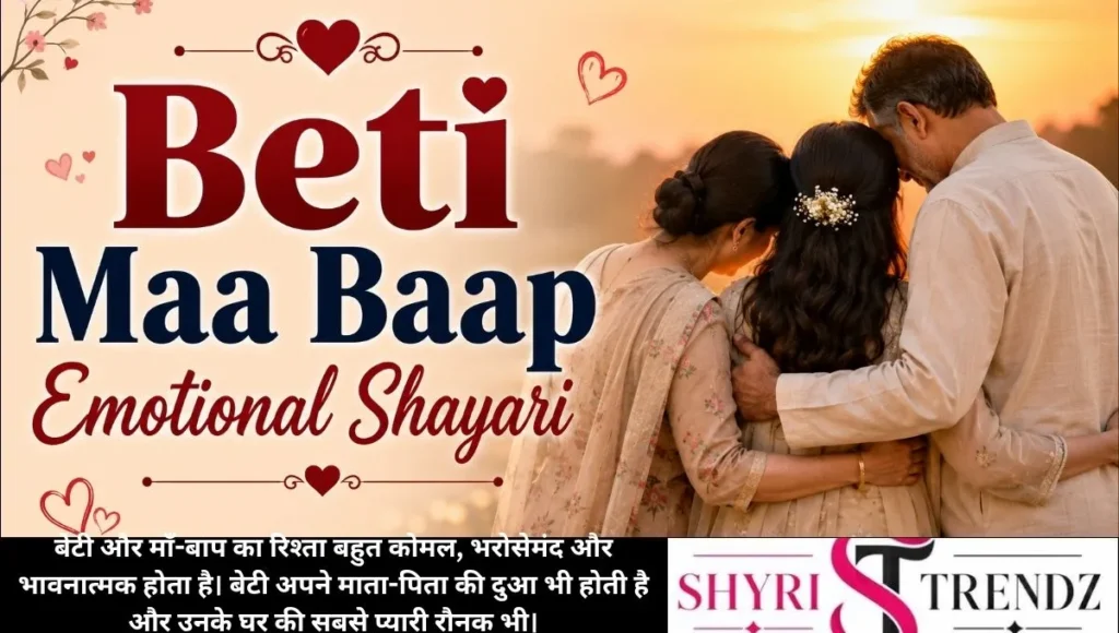 Beti Maa Baap Emotional Shayari