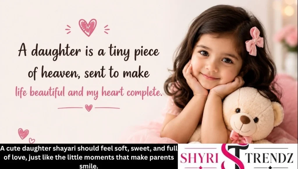 Cute 2 Line Shayari for Daughter in English