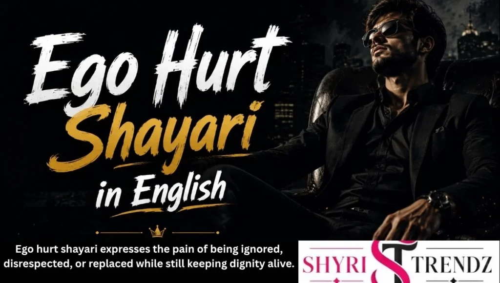 Ego Hurt Shayari in English