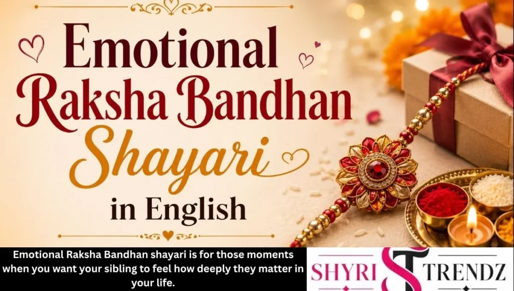 Emotional Raksha Bandhan Shayari in English