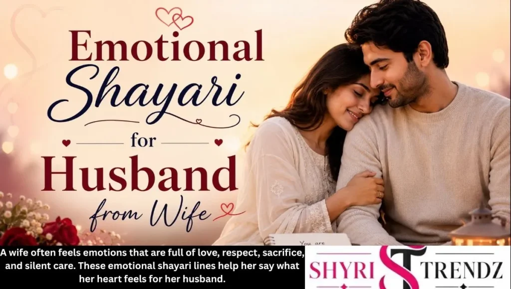 Emotional Shayari for Husband from Wife