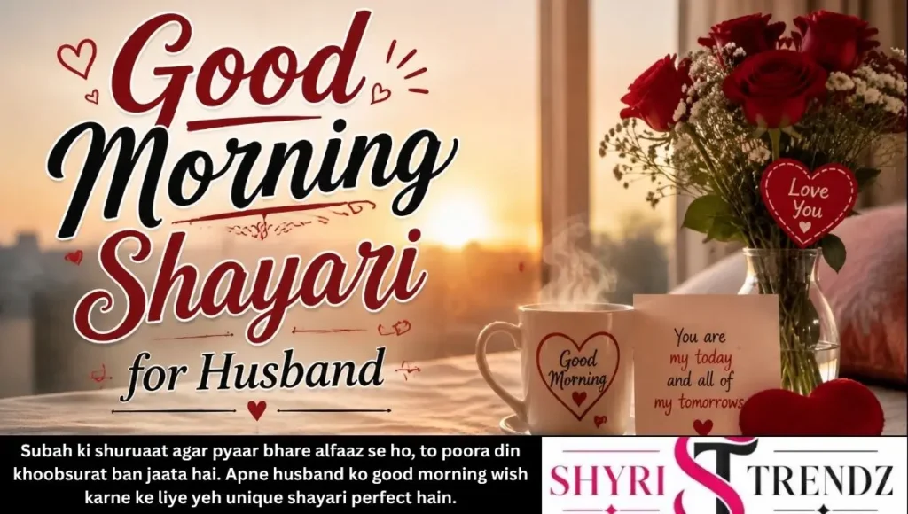 Good Morning Shayari for Husband