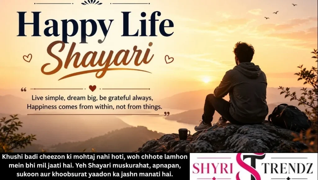 Happy Life Shayari in English
