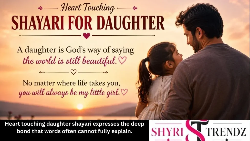 Heart Touching 2 Line Shayari for Daughter in English