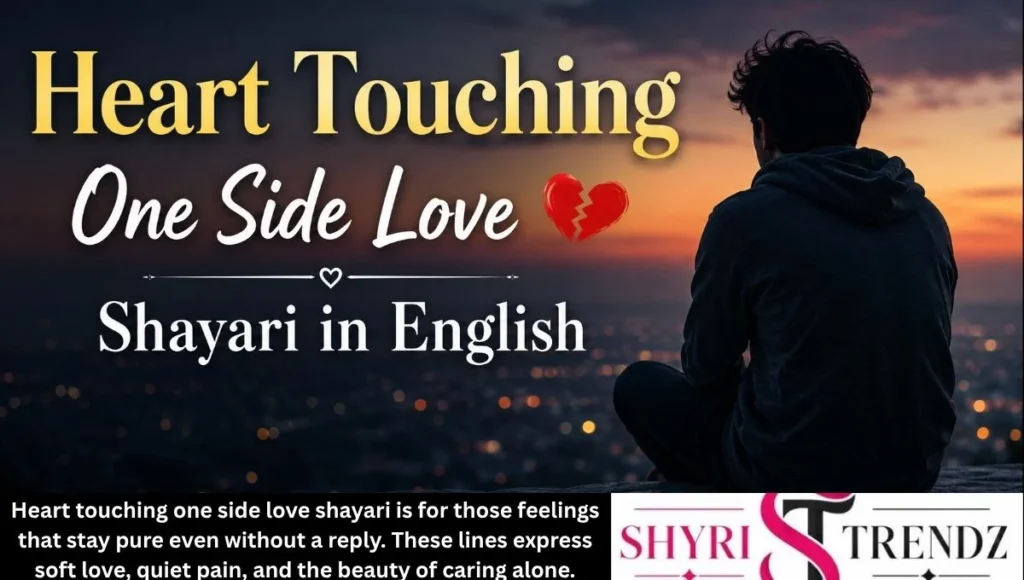 Heart Touching One Side Love Shayari in English