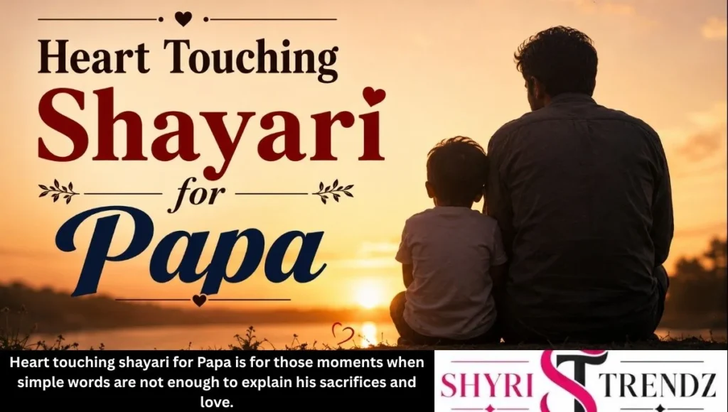 Heart Touching Shayari for Papa in English
