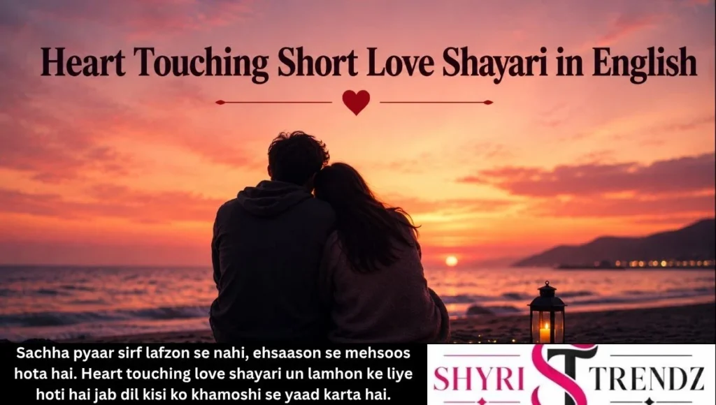Heart Touching Short Love Shayari in English
