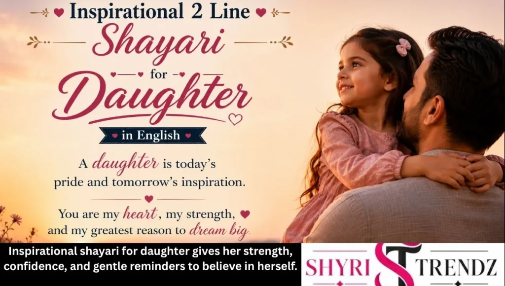 Inspirational 2 Line Shayari for Daughter in English
