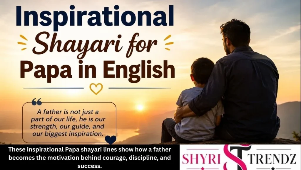 Inspirational Shayari for Papa in English