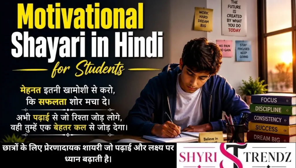 Motivational Shayari in Hindi for Students