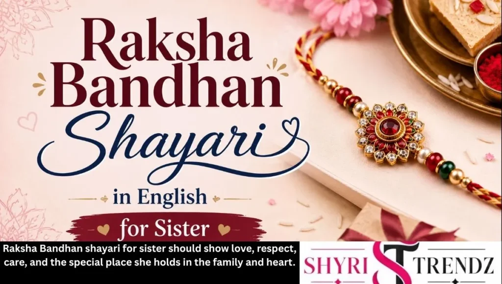 Raksha Bandhan Shayari in English for Sister