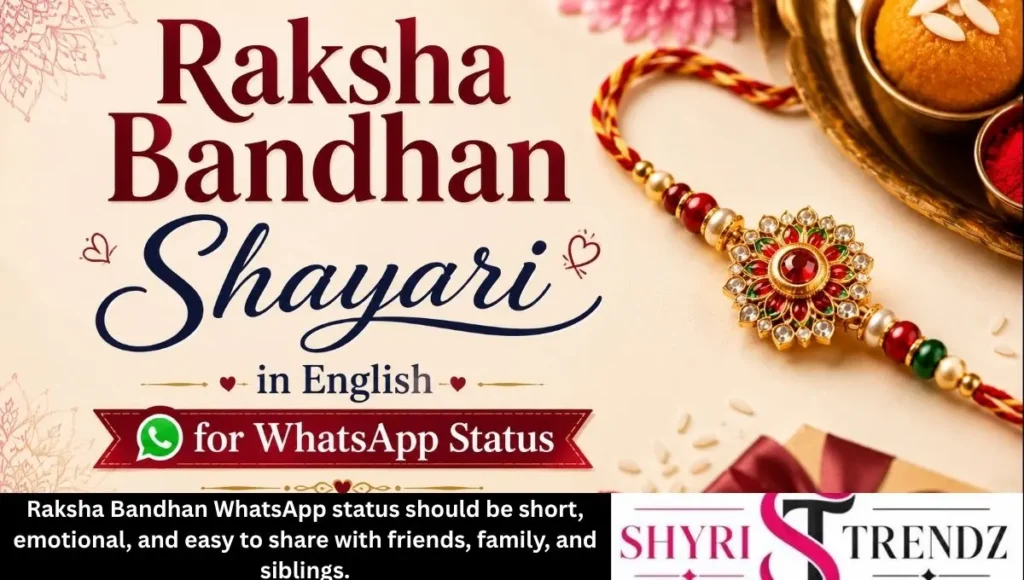 Raksha Bandhan Shayari in English for WhatsApp Status