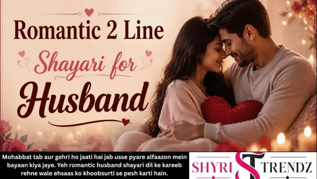 Romantic 2 Line Shayari for Husband