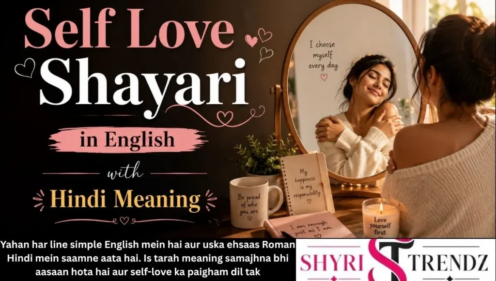 Self Love Shayari in English with Hindi Meaning