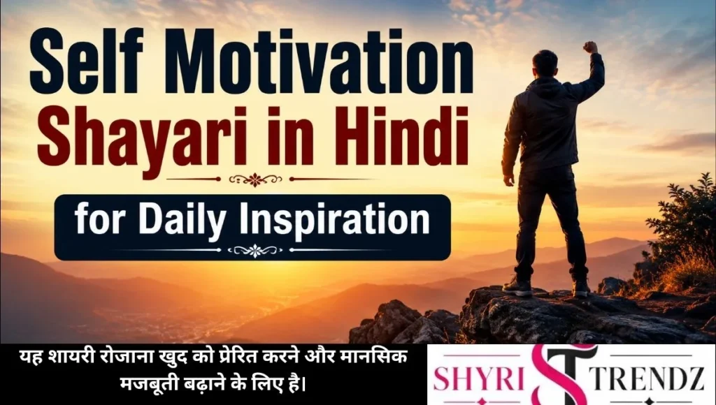 Self Motivation Shayari in Hindi for Daily Inspiration