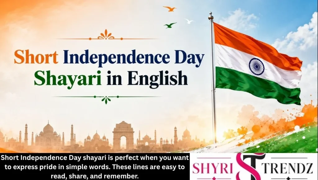 Short Independence Day Shayari in English
