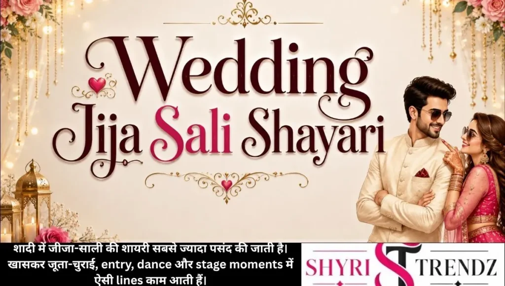 Wedding Jija Sali Shayari