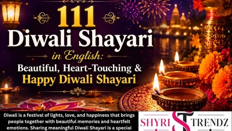 111 Diwali Shayari in English: Beautiful, Heart-Touching & Happy Diwali Shayari