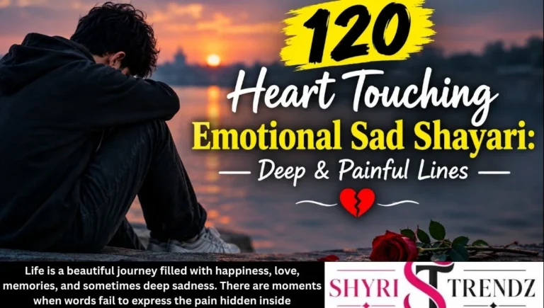 120 Heart Touching Emotional Sad Shayari: Deep & Painful Lines