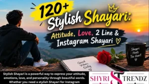 120+ Stylish Shayari: Attitude, Love, 2 Line & Instagram Shayari