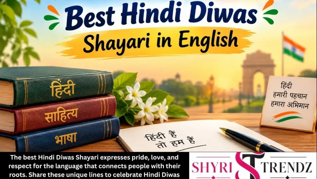 Best Hindi Diwas Shayari in English