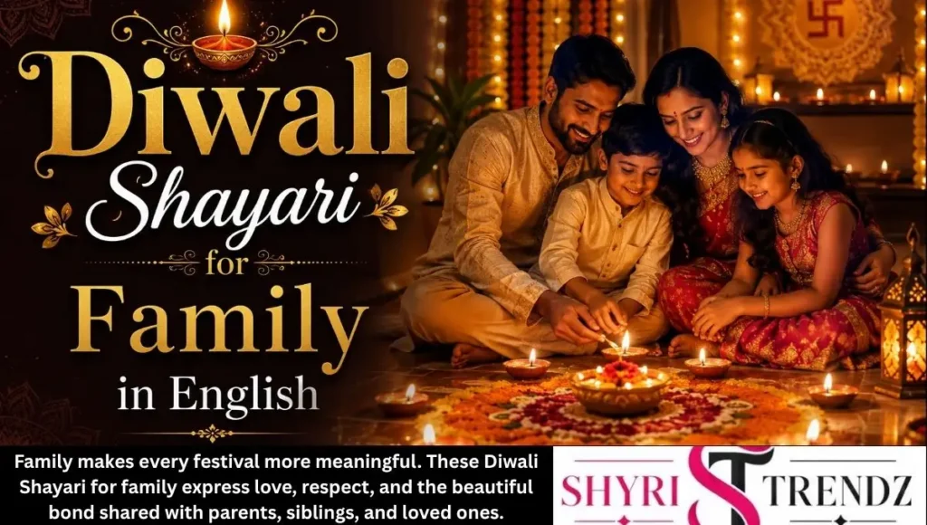 Diwali Shayari for Family in English