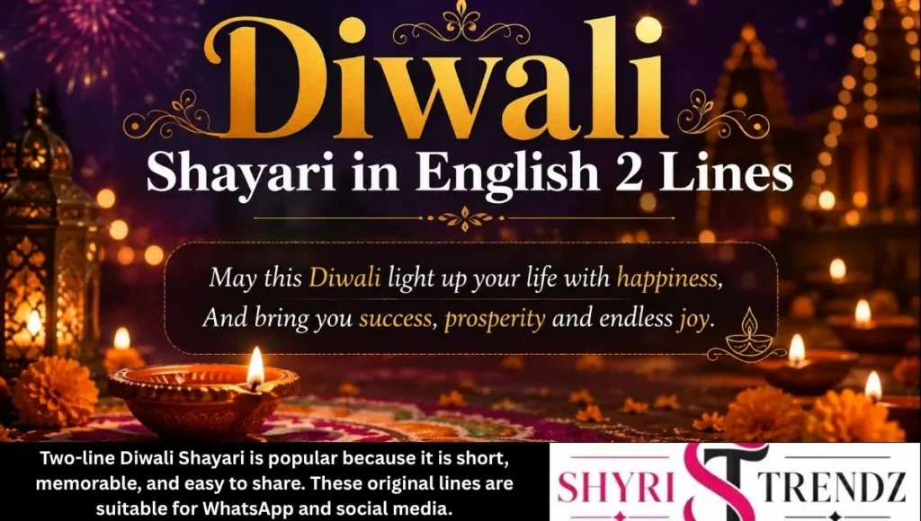 Diwali Shayari in English 2 Lines