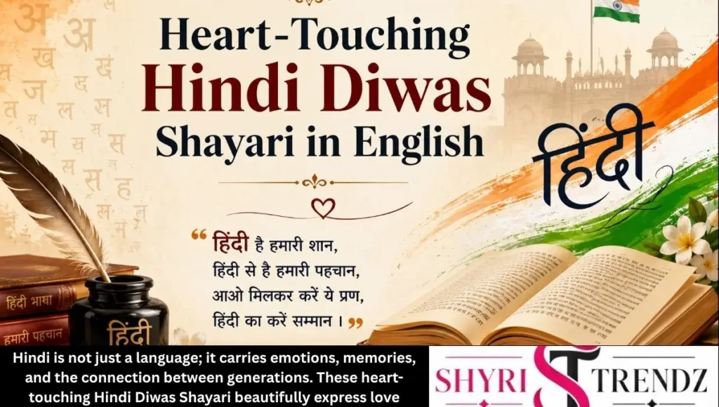 Heart-Touching Hindi Diwas Shayari in English