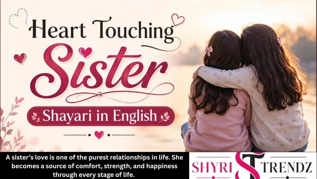 Heart Touching Sister Shayari in English